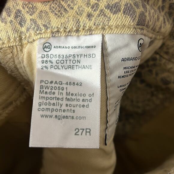 AG Womens The Vera-Skirt Size 27 in snakeskin - Picture 5 of 6